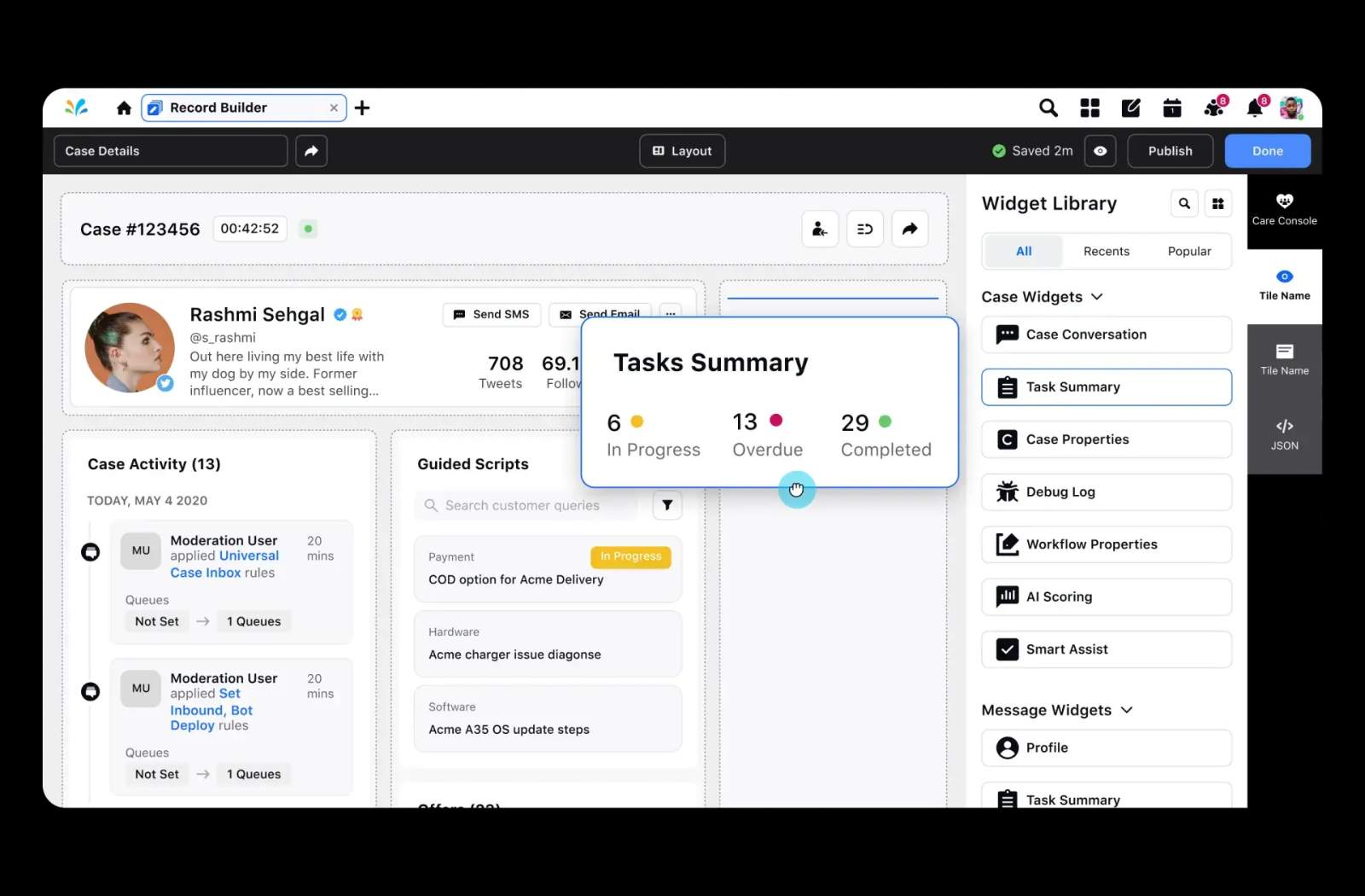Unified Agent Desktop builder
